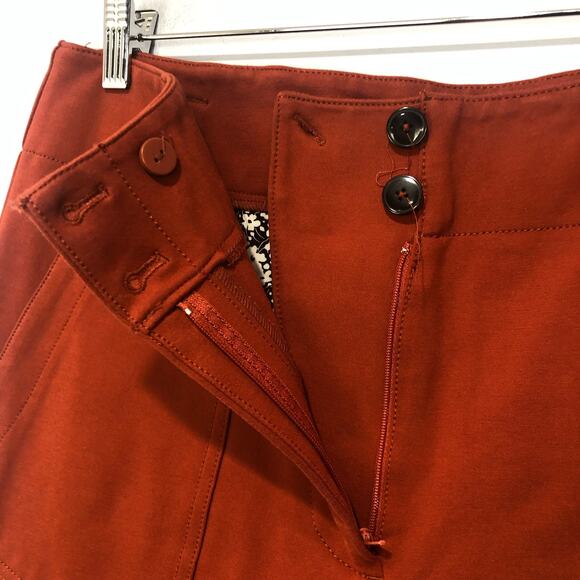 Anthropologie X Maeve Wide-Leg Pants Red Size US 12 - Picture 8 of 13
